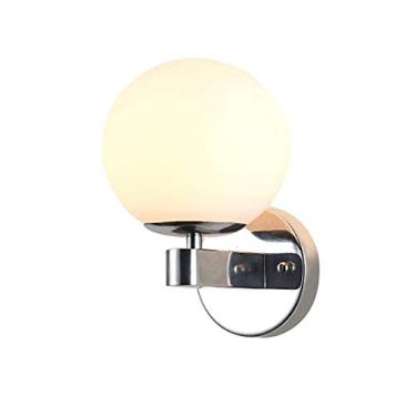 Imagem de Abajur de vidro esférico, luminárias de parede nórdicas modernas, globo, luminária de parede interna de metal criativa para sala de estar, restaurante, varanda, banheiro, quarto infantil, pr