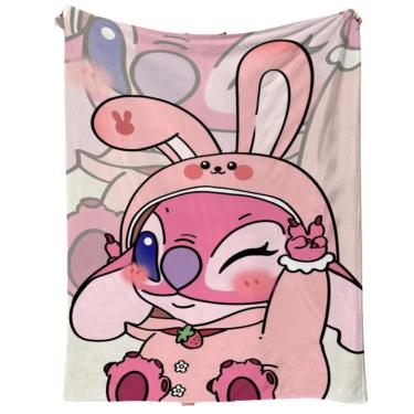 Imagem de Cobertor SANMU Soft Creative Printing Pink Stitch Angel