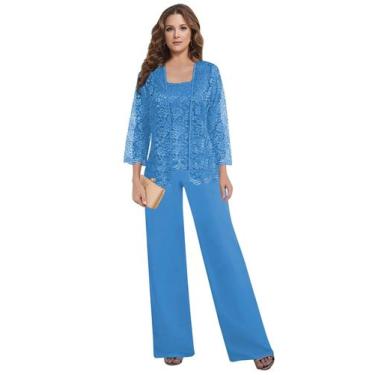 Imagem de Mother of the Bride, vestidos, calças, ternos, azul petyoo, tamanho 4