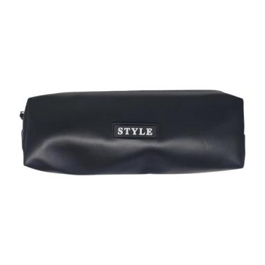 Imagem de Estojo Escolar Liso Preto Com 1 Divisória Style VMP