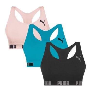 Imagem de Kit 3 Tops Puma Nadador Sem Costura Feminino