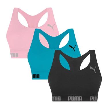 Imagem de Kit 3 Tops Puma Nadador Sem Costura Feminino