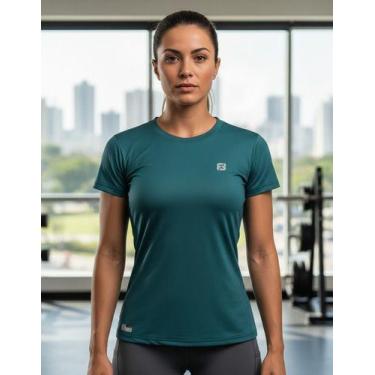 Imagem de Camiseta Feminina Termica Dry Fit Poliamida Uv Academia - FYNE fIT, Ve