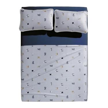Imagem de Jogo Cama 4pc Mundo Kids Malha - Mini Obra - Casal