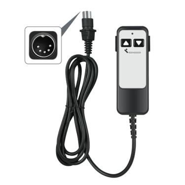 Imagem de Substituição de controle remoto ajustável para cama Richmat HJH5, controle remoto com fio de 5 pinos para Leggett e Platt Bas-X HC Series & Matt. Base de cama ajustável firme série 50