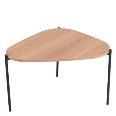 Imagem de Mesa De Centro Organica Pe Metal Preto Hanover 28015 Artesano Hanover 