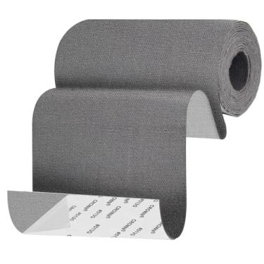 Imagem de Patch de lona 10 cm x 152 cm, autoadesivo à prova d'água para consertar tendas, sofás, capas de barco, cadeiras de acampamento, toldos, assentos de carro (cinza escuro)