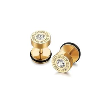 Imagem de Brincos masculinos de zircônia cúbica de aço inoxidável, 0.32, Aço inoxidável, Zircônia cúbica