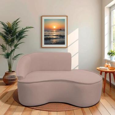 Imagem de Divã Recamier Curvo Sala de Estar Recepção Marrocos 150cm Lado Direito