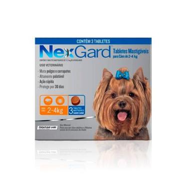 Imagem de Nexgard 2 a 4KG 3 Comprimidos - Antipulgas e Carrapatos para Cães - Bo