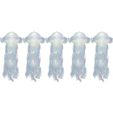 Imagem de Esferas Luminosas Luzes De Natal LED Forma Agua Viva Medusas Plastico Cor Aleatoria Movimentacao Realista Decoração Casa Luzes Decorativas(5)