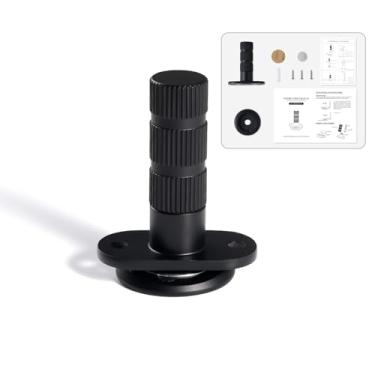 Imagem de PANALI Rolha magnética para porta, nova atualização, oculta, retrátil e poderosa, batente de porta à prova de vento, 0-0,8 cm, preto