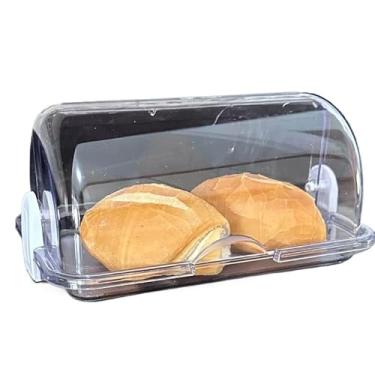 Imagem de PORTA PÃO CRISTAL ARMAZENADOR COM TAMPA PROFISSIONAL PARA PAES E BOLOS(Cristal)