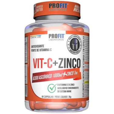Imagem de Vitamina C + Zinco 60 Cápsulas Profit - Profit Labs