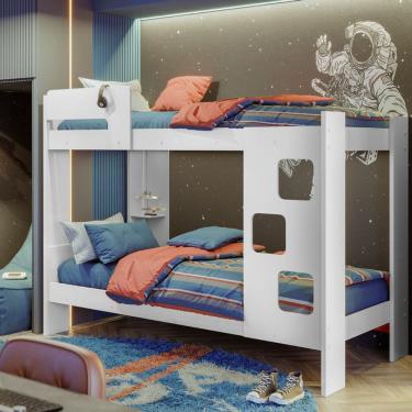 Imagem de Beliche Infantil Escadas Moderna Portofino - MobiBaby