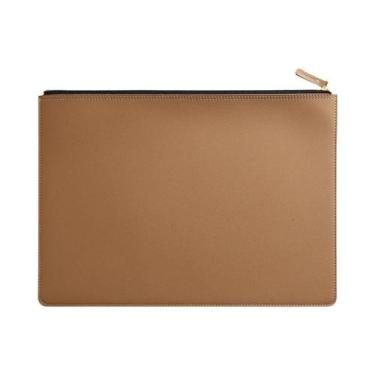 Imagem de Pasta Executiva De Couro A4 Com Zíper, Organizador De Documentos, Past