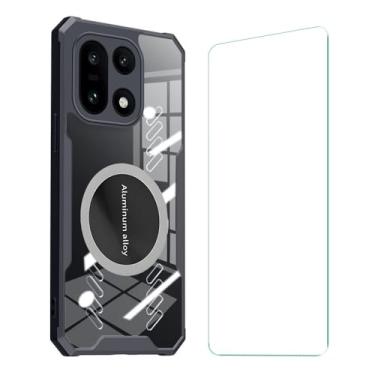 Imagem de Futanwei Capa para OnePlus 15 com protetor de tela, capa SMXK-Armor com filme de vidro temperado [funciona com cooler magnético para telefone] [proteção de grau militar] Capa protetora robusta de