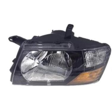 Imagem de Lâmpada esquerda direita LED luz diurna frontal LED conjunto de farol lâmpada de canto ampla compatível com Pajero V73 (preto direito)