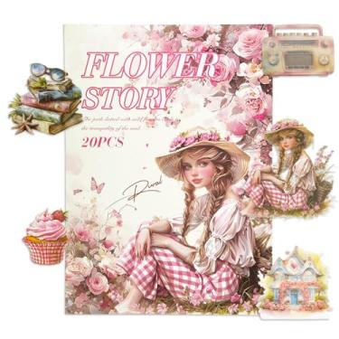 Imagem de WCCH Suprimentos de adesivos Dreamy Scrapbook, 10 folhas de cada um de adesivos autoadesivos de papel PET e Washi para Junk Journal, Bujo, Scrapbooking, colagem, artes artesanais para adultos, letras