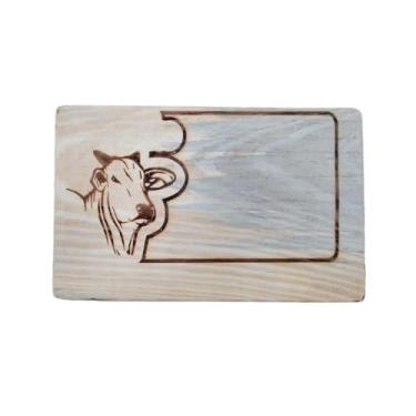 Imagem de Tábua de cortar carne personalizada em madeira Tábua para petiscos gourmet Churrasco,tabua de frios,tabua de madeira (Rei do Churrasco)