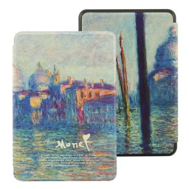 Imagem de Akacy Capa com padrão de TPU pintado para Kindle Paperwhite de 6,8 polegadas 11ª geração lançada em 2021 (Modelo: M2L3EK) com função automática de despertar/dormir/à prova d'água (20)