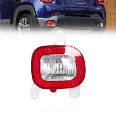 Imagem de JESYMBX Luz de parada traseira refletor de para-choque traseiro para Jeep Renegade 2015-2018 capa da carcaça 68255513AA 68255514AA direita
