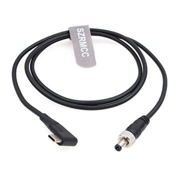 Imagem de SZRMCC 12 V PD Tipo C USB C para Bloqueio de Ângulo Reto DC 2.1 Cabo de Alimentação de 2.5 Trigger para Eliminador de Bateria Atomos Shinobi 7 Shogun Connect Dispositivos de Vídeo Pix-E7 E5 Monitor