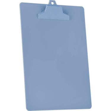 Imagem de Prancheta Plástica Ofício com Prendedor Plástico Azul 2unid