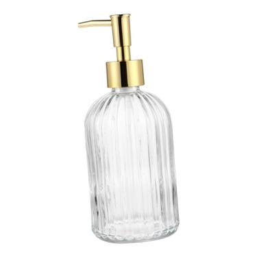 Imagem de 2pcs Refillable Press Pump Dispenser Bottles for Lotion Soap Shampoo Transparent Thick Glass Storage Containers with Pump Heads for Bathroom Kitchen Toiletries