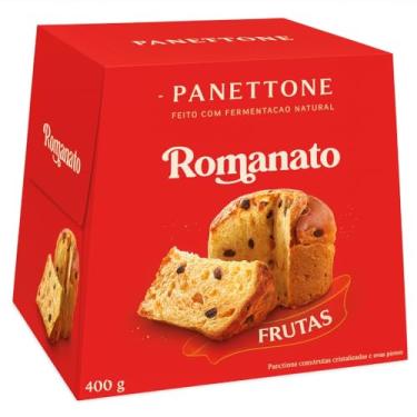 Imagem de Panettone Frutas Cristalizadas E Uvas Passas 400gr - Romanato