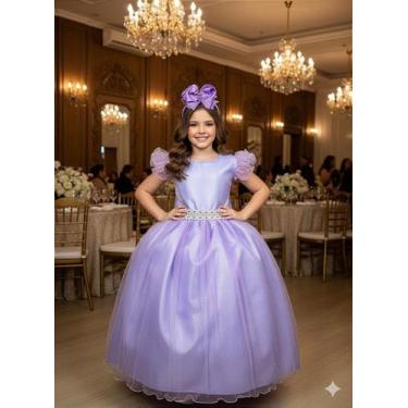 Imagem de Vestido Longo Amanda Lilás - Elegante e Sofisticado - Marie, Lavender,