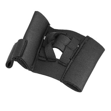 Imagem de Luva de treinamento de teia de dedo, mini luvas de fibra de poliéster, apanhador de bolas para beisebol, softball, tênis, preto