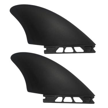 Imagem de Shakven 2 peças barbatana de cauda de prancha de surf, conjunto de 2 barbatanas de prancha de surf | Barbatanas de Longboard em PVC Flexíveis Barbatanas de Surf para Paddleboard,Acessórios compactos