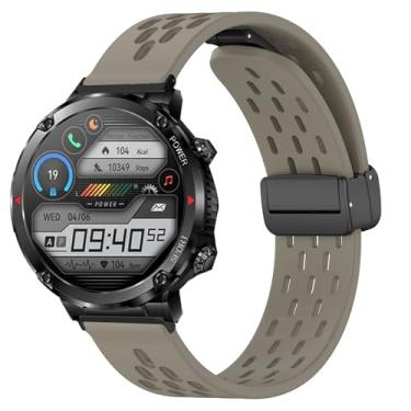 Imagem de Compatível com pulseiras de smartwatch ALPHAGEAR, pulseiras esportivas de silicone macio respirável de 22 mm compatíveis com smartwatch Alpha Bravo II, Bravo XL, Raptor, Commander, Juliet, 22mm size