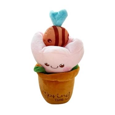 Imagem de Brinquedos de Snuffle para cães, jogos interativos para animais de estimação com papel sonoro, boneca de forrageamento - Jogos de esconder guloseimas, planta de pelúcia versátil para pet shops