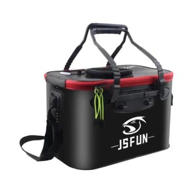 Imagem de Balde De Pesca Portátil Dobrável Em EVA, Tanque De Peixes Vivo Espesso