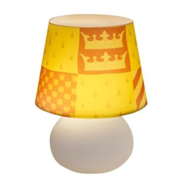 Imagem de Luminária Abajur de Mesa Decorativa com Cúpula Serigrafada – Iluminação Suave e Estilo Artístico 20cm