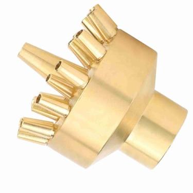 Imagem de ZAWELIYO Bocal de Spray para Fonte de água, Bico de Paisagem de Cobre Durável para Decoração de Jardim, Linha Feminina de 1 Polegada, Pátio Familiar, Fonte de Parque