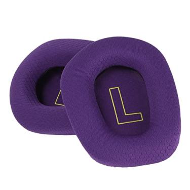Imagem de SUNGOOYUE Almofadas de Substituição para Fone de Ouvido G733, Espuma de Memória Com Malha Respirável, Design de Isolamento de Som, Compatível Com Jogos e Música (Violeta)