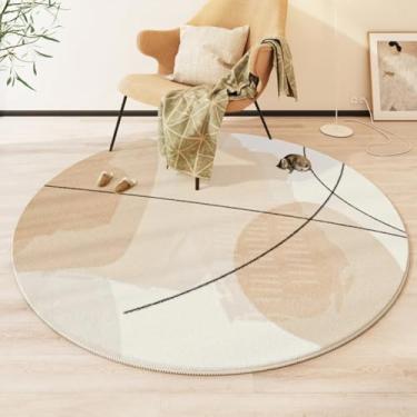 Imagem de Tapetes para decoração de sala de estar, quarto, tapetes redondos de pelúcia, tapetes antiderrapantes para cadeiras, carpetes de grandes áreas (personalizados, entre em contato comigo/10)