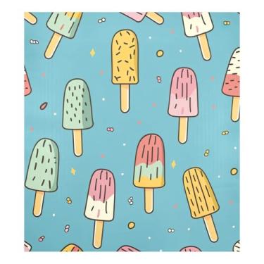 Imagem de Qilmy Capa magnética para gelados e picolés, máquina de lavar louça, 58 x 66 cm, capa decorativa para geladeira para porta frontal, adesivo, máquina de lavar, painel de geladeira, decalque para