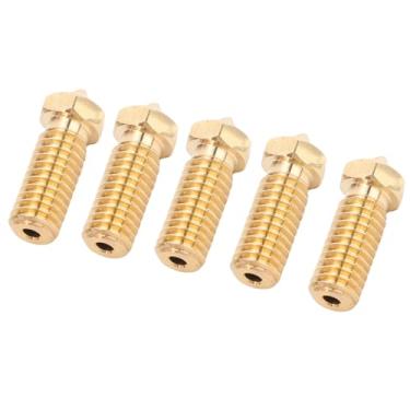 Imagem de Hyuduo Bocal Hotend de Latão 5 PCS Bicos Extrusores Usinados CNC de 0,4 Mm, Impressão de Alta Velocidade Compatível Com X Plus 3 X Máximo 3 Smart Q1 Pro Substituição de Impressora 3D