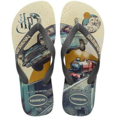 Imagem de Chinelo Havaianas Harry Potter Fc - Bege e cinza, 39/40