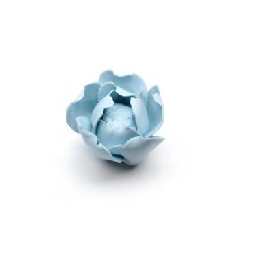Imagem de AMERRY Botão de flor de peônia, decoração de parede de flor de cerâmica de 7 cm, escultura de parede de flor artificial, flores de cerâmica feitas à mão para casa, corredor, sala de estar, cozinha