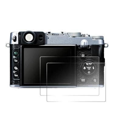 Imagem de 2 peças protetoras de tela compatíveis com câmera Fujifilm X100S X100 X20 X10 X-E1, filme de vidro temperado, presente para fotógrafos e entusiastas de viagens, adequado para uso diário e fotografia