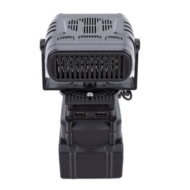 Imagem de Cryfokt Descongelador de Aquecedor de Carro Portátil para Veículo, Aquecedor de Espaço Elétrico USB Duplo de 2 Níveis Aquecimento Rápido Base de Rotação de 360 (Plugue EUA 100‑240 V)