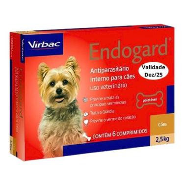 Imagem de Vemífugo Endogard Para Cães De 2,5kg - 6 Comprimidos Virbac