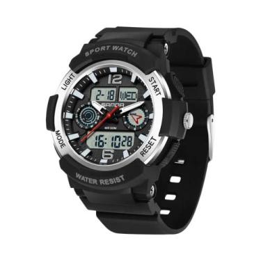 Imagem de Relógio Esportivo Unissex À Prova D'Água Quartz Multifuncional Moda Es