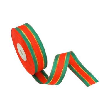 Imagem de Fita De Natal De 25 Jardas Para Embalagem De Presentes, Decoração De G