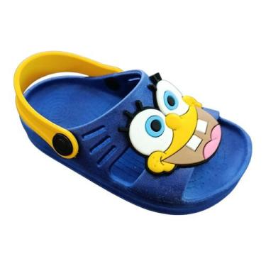 Imagem de Sandália Papete Infantil Bob Esponja Desenho Unissex E.v.a - Marinella
